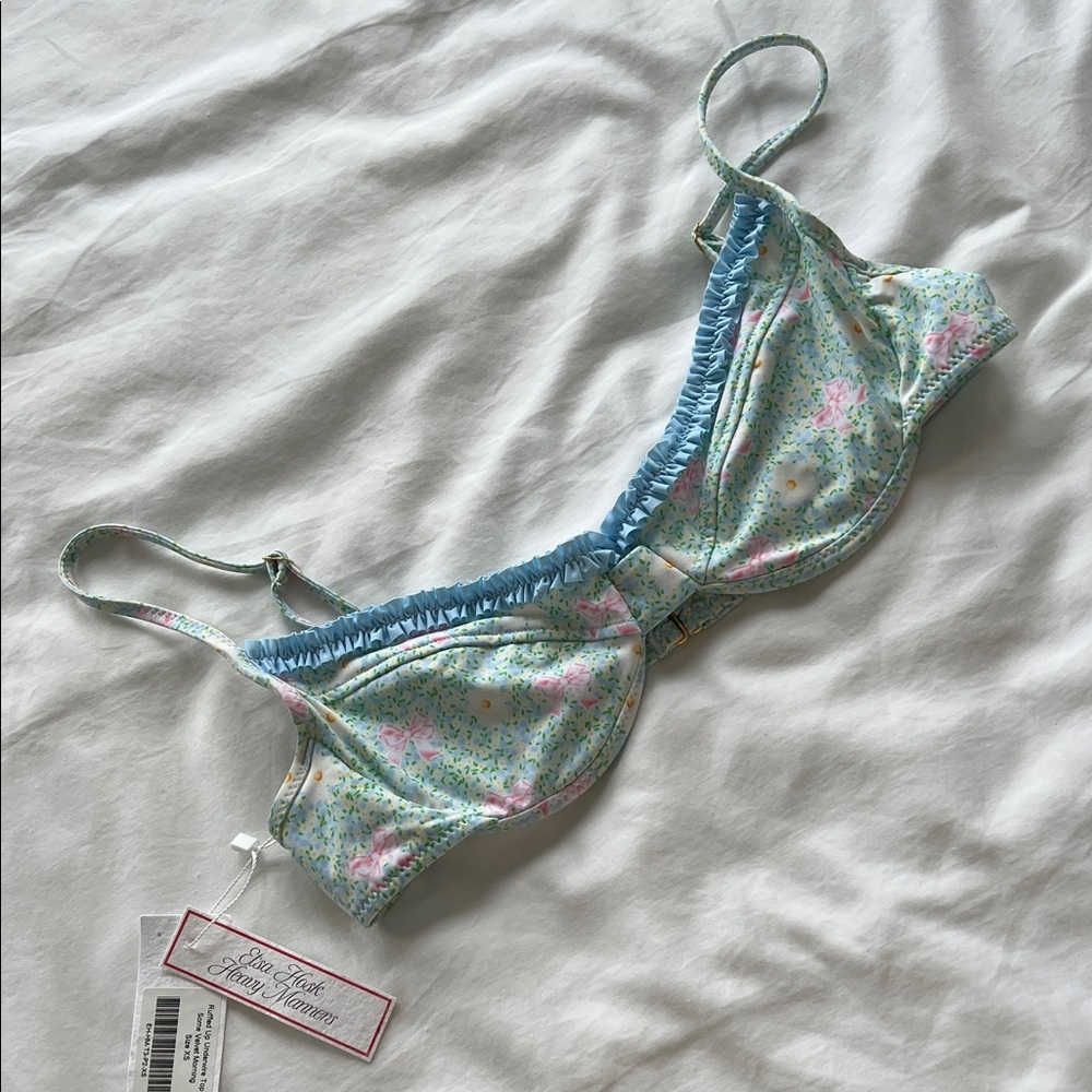 Heavy Manners “some velvet morning” ruffled underwire top